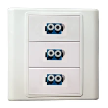 3 волоконно-оптических LC разъемов, информация, настенная пластина, крышка, лицевая панель, разъем, порт для Soho кабельной системы