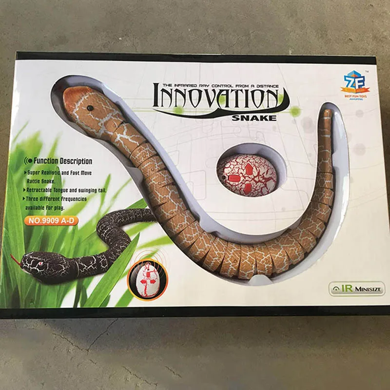 RC Remote Control Snake Toys USB Animal Trick Terrifying Simulation Toys for Children Funny Novelty Gift New Hot