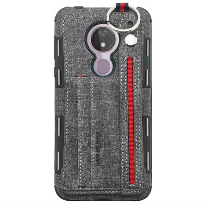 Gray Для MOTO Motorola G7 G7 мощность MOTO E E5 плюс Многофункциональный Карманный ручной кольцо для мобильного телефона Корпус для мобильного телефона, кожаный чехол - Цвет: Gray