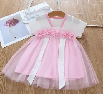 

Baby infant kids girls princess dress TUTU christening baptism gown party wedding 0-2 years girls photo shooting dress