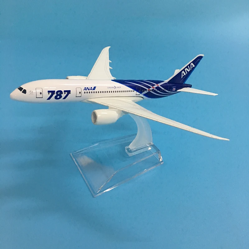 Модель самолета 16 см из металлического сплава японская авиакомпания Боинг 787 B787