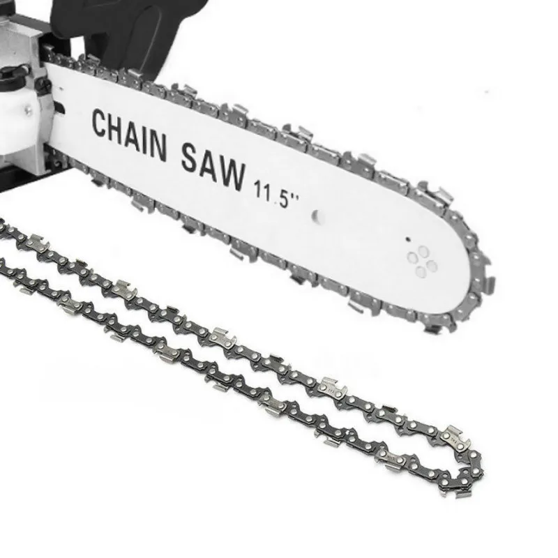 Steel Tubes 1pc 11.5/12 Inch 44 Drive Link Chainsaw Saw Chain Blade Wood Cutting Parts Mill Chain for Cutting Lumbers 11.5" 12" 44DL