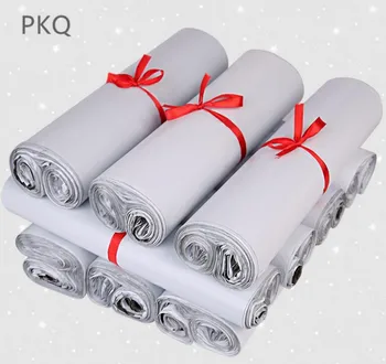 

100cs/lot Waterproof Courier Bags White Self-seal Adhesive Storage Bags Plastic Poly Envelope Mailer Postal Mailing Bags 5 sizes