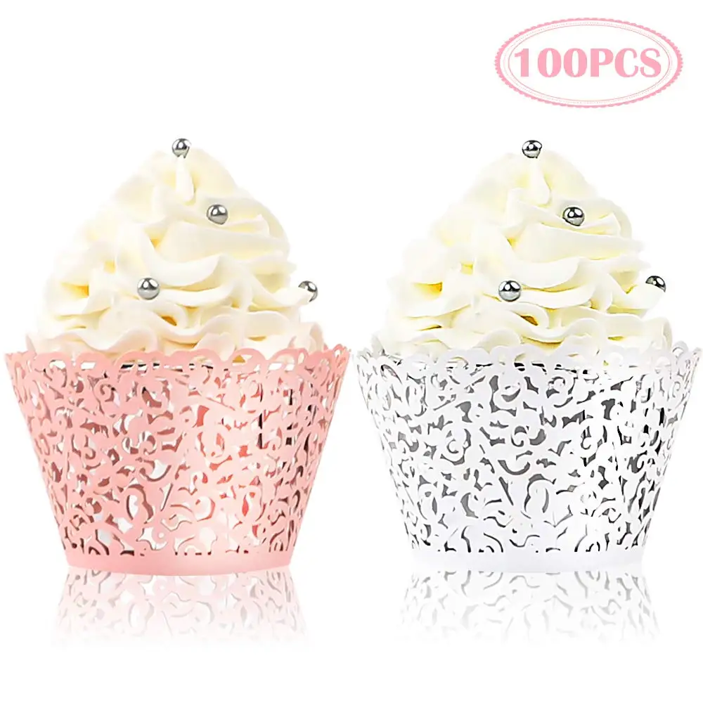 Lace Laser Baking Cup Liners Holders Cup Cakes Muffin Holders