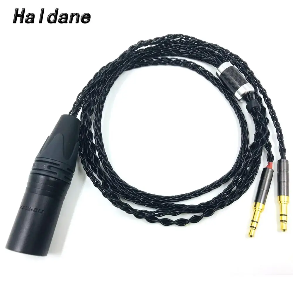 Haldane HIFI 4 pin XLR Male Balanced Headphone Upgrade Cable for Sundara Aventho focal elegia t1 t5p D7200 D600 D7100 MDR Z7
