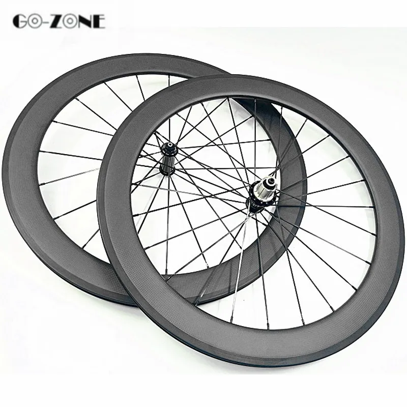 Go-zone ruedas bicicleta carretera 60x25 мм клинчеры или трубчатые колеса для шоссейного велосипеда Powerway R36 100x9 130x9 карбоновые колеса для велосипеда