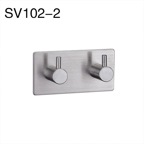 GAPPO Robe Hooks 5 clothes hook stainless steel Hooks Wall mount Tower Holder Bathroom Wall Mount Multi-functional Towel Hanger SV102-2