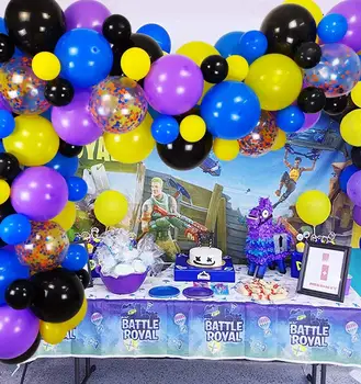 

Video Game Balloon Garland Kit, Balloons Confetti Balloon Strip Set for Video Game Party Supplies Gamer Birthday Decorations