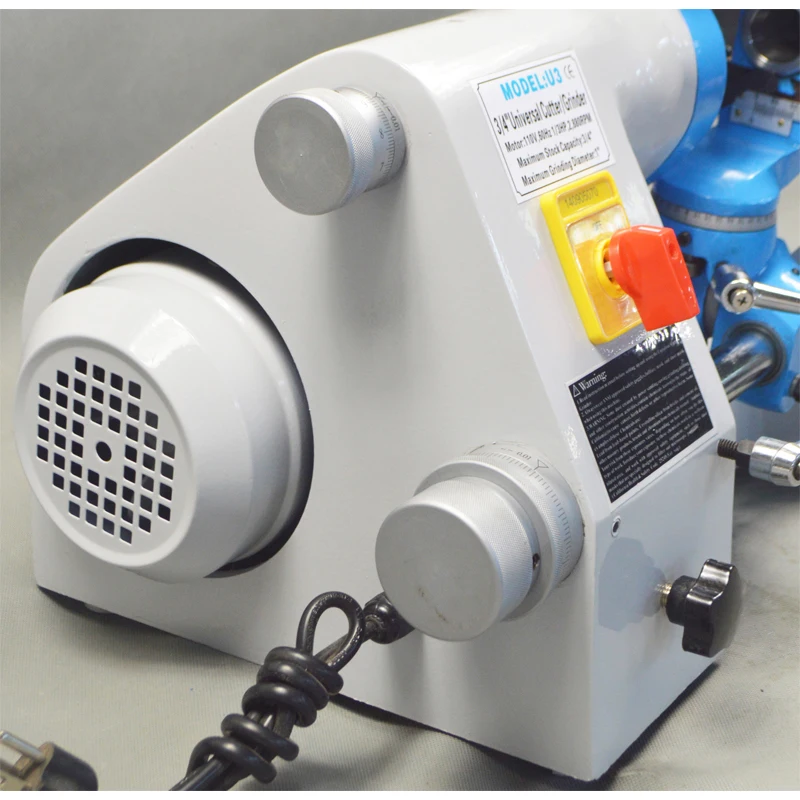 220V U3 R8 Collets Universal Cutter Grinder Drill Sharpener Sharpening Machine for End Mill Twist  Grinding Tool 4
