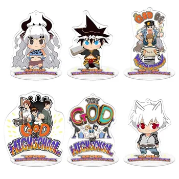 

Anime The God of High School Anime Action Figure Toy Acrylic Keychain Decorative Ornaments Desk Model Stand Plate Figure