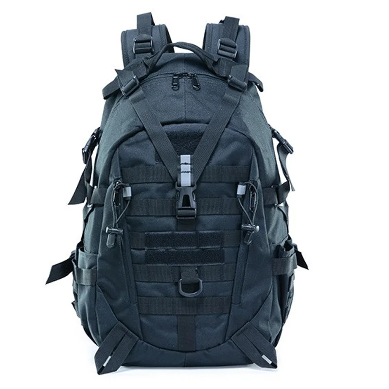 Военный Рюкзак Molle, Мужская армейская тактическая сумка, походный рюкзак для альпинизма, походный камуфляжный рюкзак для путешествий, Mochila Milita - Цвет: Black
