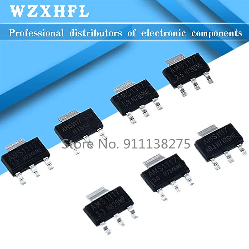20PCS AMS1117 AMS1117-ADJ AMS1117-1.8 AMS1117-1.2 AMS1117-5.0 AMS1117-2.5 AMS1117-3.3 AMS1117-1.5 new