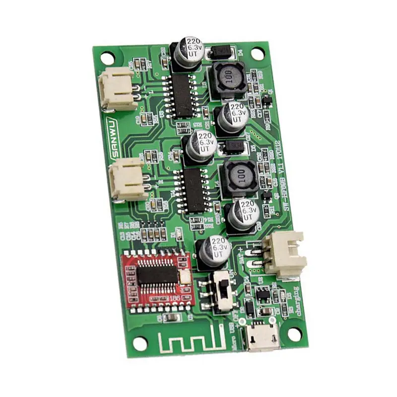 IG 2X6W Dc 5V 3 7V Speaker Modified Stereo Bluetooth Amplifier Board Can Connected Lithium Battery With Charge Management