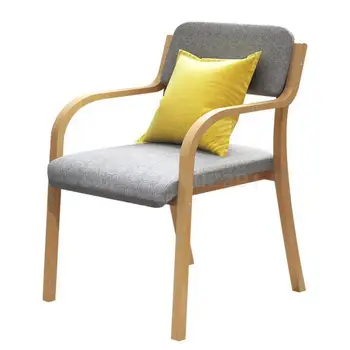 

Computer Chair Household Solid Wood Chair Modern Simple Leisure Dining Chair Simple Nordic Desk Chair Backrest Armchair