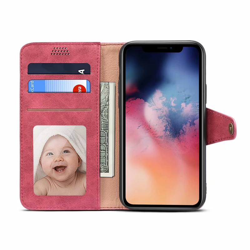 Для iPhone 11 Pro Max чехол-кошелек с отделениями для карт карман для денег держатель для фото iPhone11ProMax мягкая защитная крышка