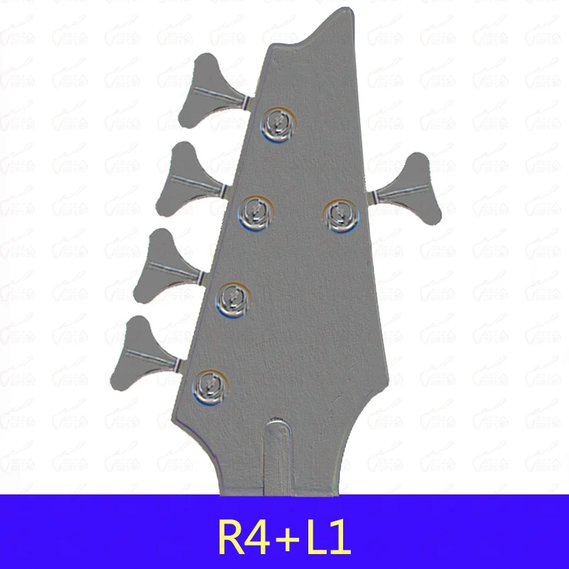 4/5/6 Струны для электрической бас-гитары Колки тюнеры черный сделано в германии - Цвет: R4 and L1 One Set
