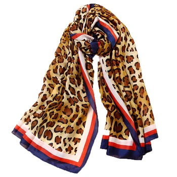 

2019 Luxury Brand New Women Summer Silk Scarves Fashion Skull Scarf Printing Scarf Shawls Wrap Bandana Beach Stoles