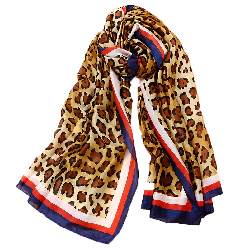 Bufandas de seda de lujo para mujer, pañuelo estampado calavera a la chales de playa, de verano, 2019|Bufandas de mujer| - AliExpress