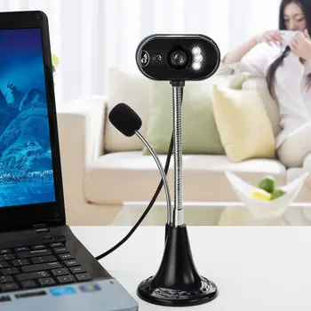 

1 pcs Computer camera desktop notebook home video usb free drive HD with microphone microphone night vision