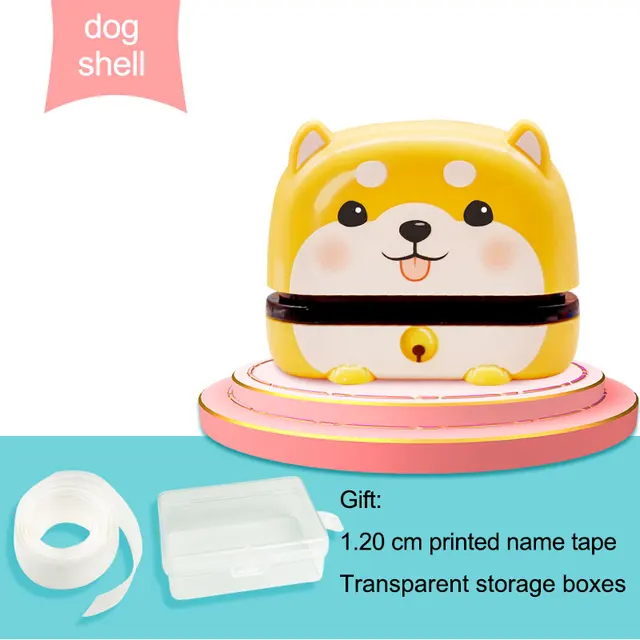 Children's Name Seal Custom Student's Name Stamp  Kindergarten Clothes Waterproof Name Sticker Will Not be Washed Off  Christmas dog