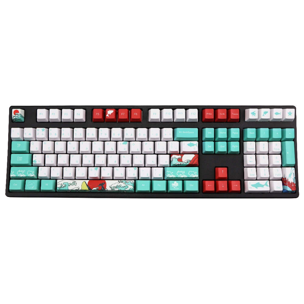 Mechanische Toetsenbord keycap Voor dz60/TKL87/poker/GK61 Filco Dye sublimation pbt Keycap OEM 108 ключ Японский Символ