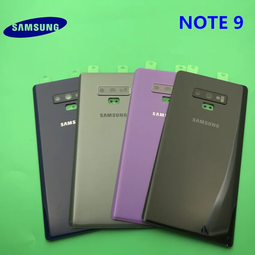 Rear Back Cover NOTE9 Battery Cover Back Glass Door Samsung Galaxy NOTE 9 N960 N960F SM-N960FD Housing Back Battery Cover