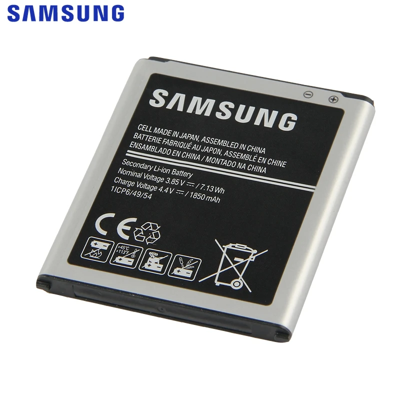 Samsung Original EB-BJ100CBE Battery For Samsung Galaxy J1 j100 J100H J100FN J100M EB-BJ100BBE Replacement Phone Battery 1850mAh