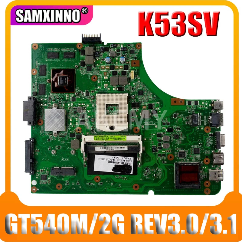 K53SV материнская плата 3 0/3 1 для Asus P53S K53SC K53SJ K53S X53S K53SM Материнская ноутбука GT540M/2G