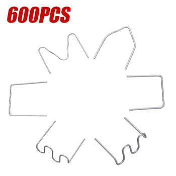 

600pcs Car Auto 0.6mm 0.8mm Hot Wave Flat Staples For Plastic Stapler Repair Welder Repair Bumper Hole Stitching Long Tears Tool