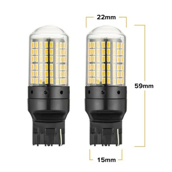 

2pcs High Quality LED Bulb 3014 144SMD W21W WY21W CanBus T20 7440 LED Turn Signal Light Low Power Consumption