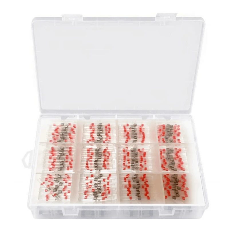 200PCS 22-18 AWG Red Solder Seal Wire Connectors Heat Shrink Butt Waterproof and Insulated Terminals | Автомобили и мотоциклы