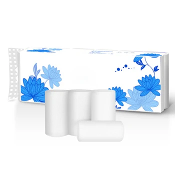 

12 Roll Strong Soft 4-Ply Toilet Paper Bath Tissue Bulk Roll Skin-friendly LAD-sale