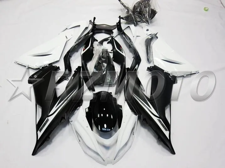 

3Gifts New ABS Full fairing kit Fit for Kawasaki ZX6R 2013 2014 2015 2016 2017 fairings ZX-6R Ninja 636 599 set white black