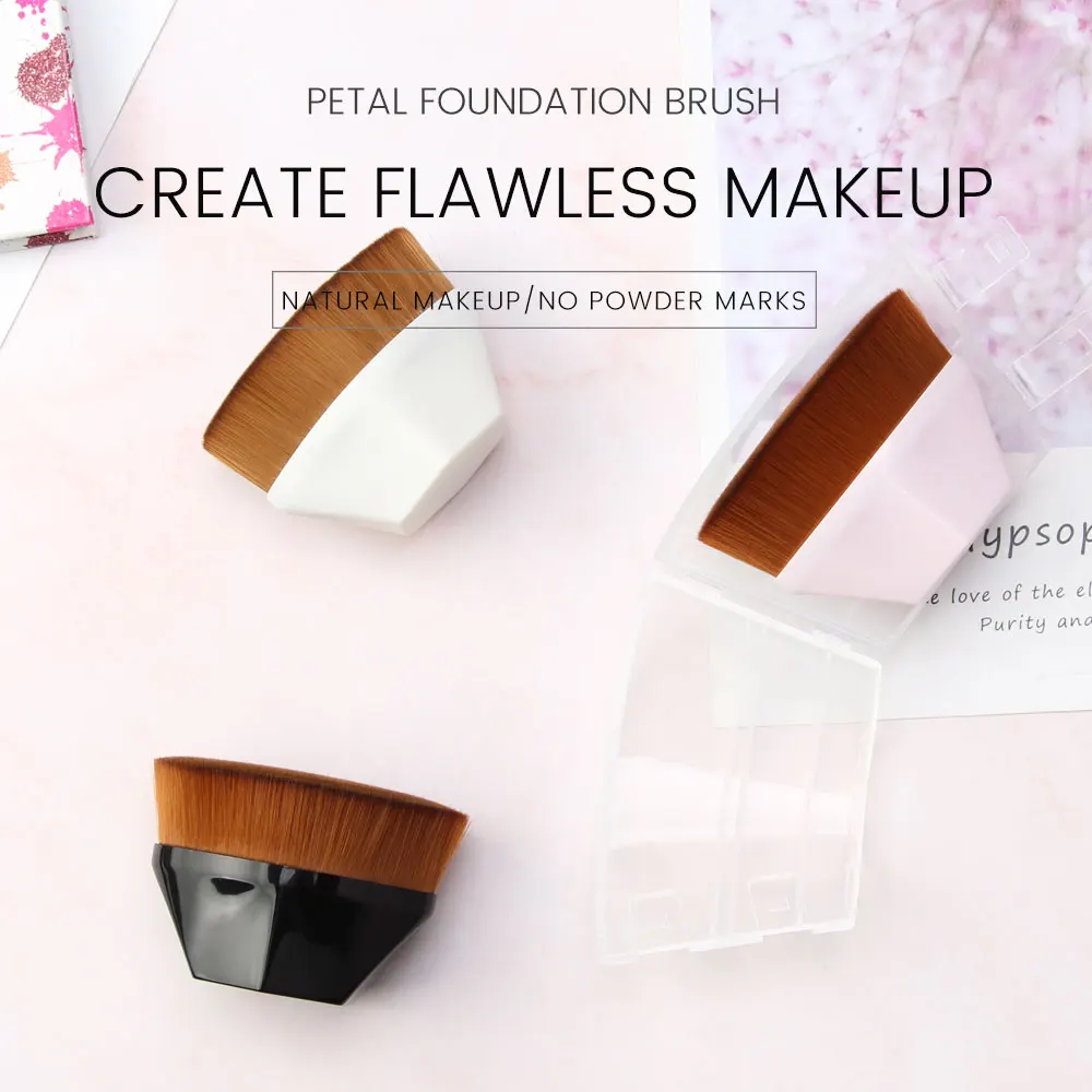 

1 New Product Magic Foundation Brush BB Cream Makeup Brush Loose Powder Brush Flat Head Set Portable Foundation Beauty Tool