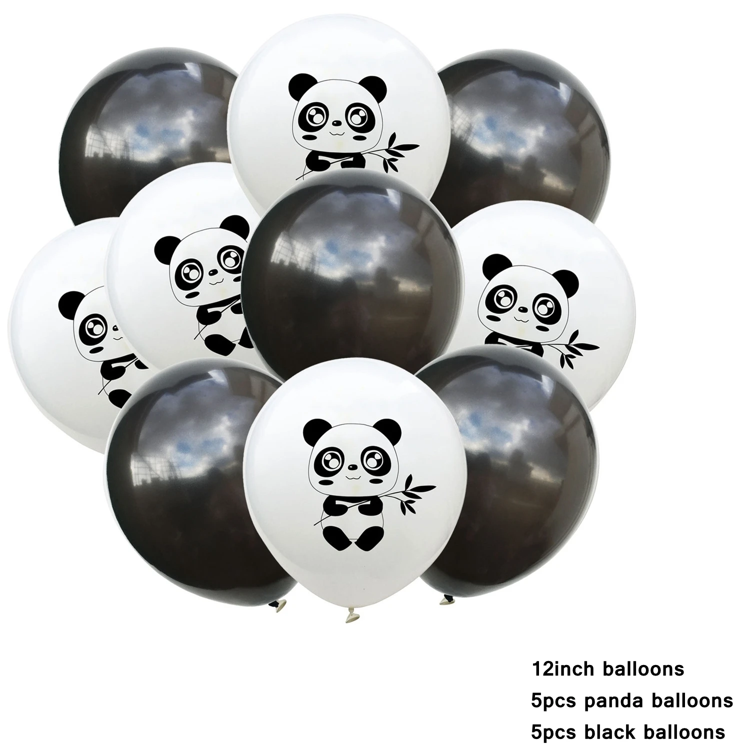5panda 2-5black 1 Набор, милая панда, серия, одноразовая посуда, Мультяшные животные, тарелки, салфетка для чашек, детский душ, день рождения, украшение, принадлежности - Цвет: 5panda 2-5black