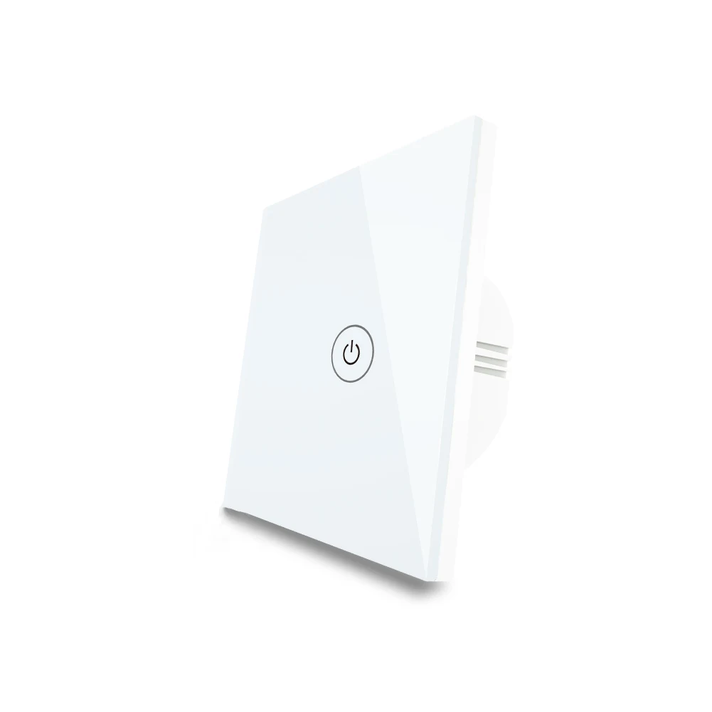 EU UK 2 Way WiFi Smart Multi-Control Switch for Light Work with Alexa Google Home No Hub Required Smart Life APP Remote Control - Color: 1 gang switch