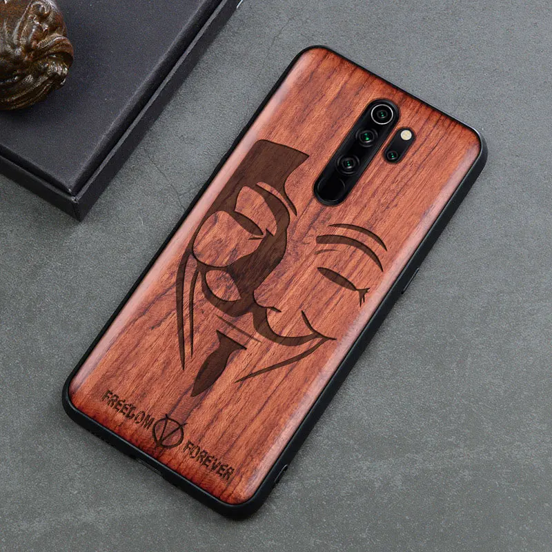 Деревянный ящик для Xiao mi Red mi Note 8 7 Pro K20 натуральный деревянный TPU чехол для телефона для Xiaomi mi 8 9 SE Lite mi x 2 2S 3 чехол для телефона s - Цвет: MJ