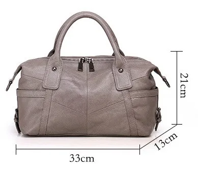 MJ Women Genuine Leather Bag Female Real Cow Leather Handbag Crossbody Bags for Women Shoulder Bag Large Capacity Ladies Tote (4)