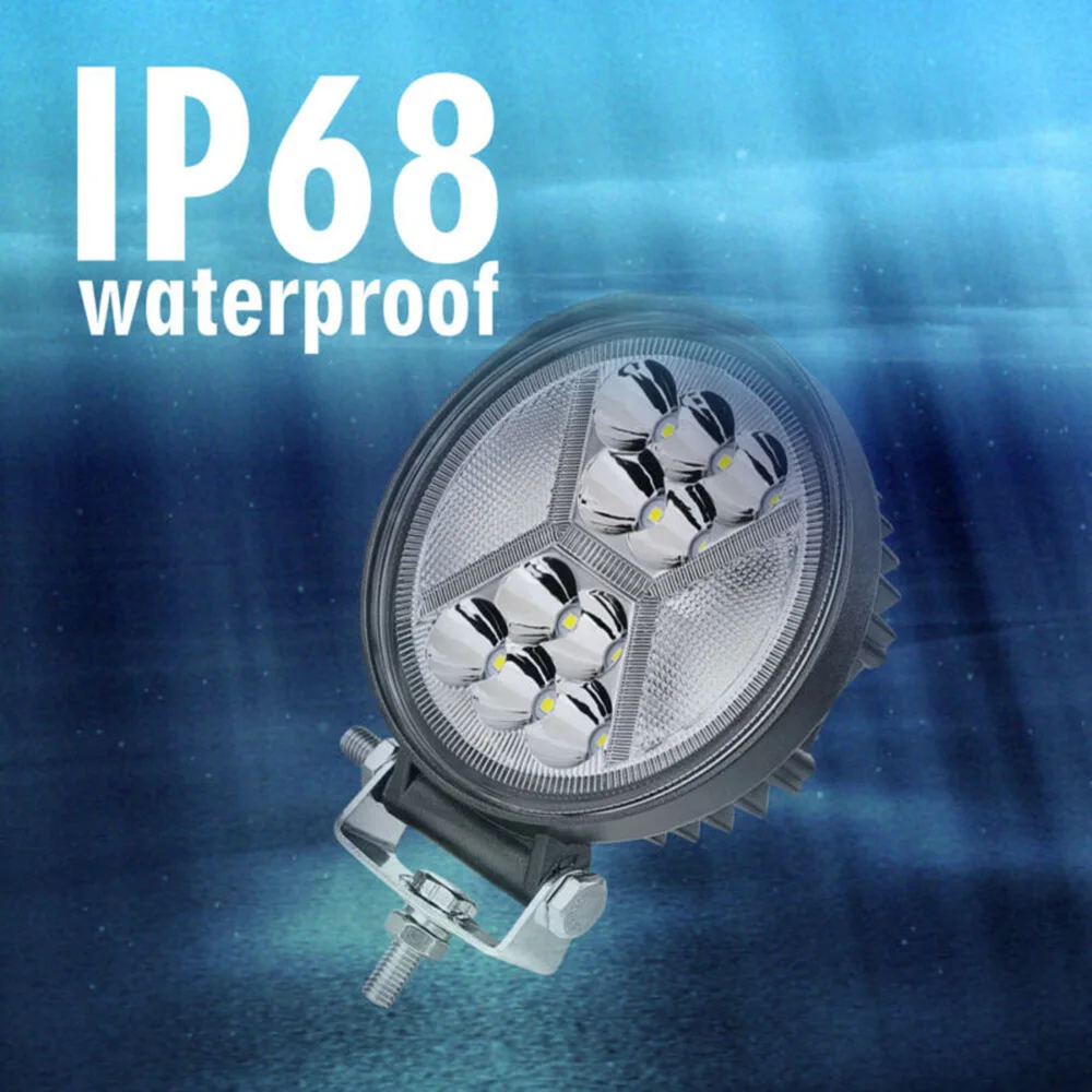 

Auto Accessories New 2pc High Quality 5Inch 400W Round LED Work Driving Lights Spot Flood Amber DRL 6000K Fog Lamp Auto Parts