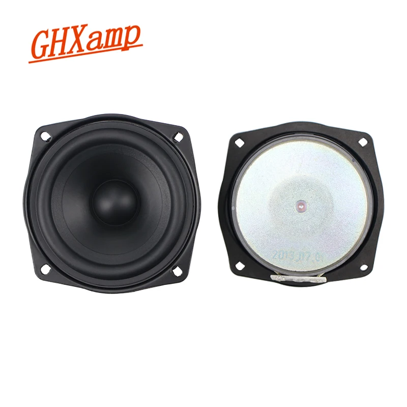 Ghxamp 3.5 Inch 90Mm Speaker Midrange Woofer Full Range Hifi Hoorn Mid-Bass Composiet Conus Rubber Rand 6ohm 20W 2 Stuks