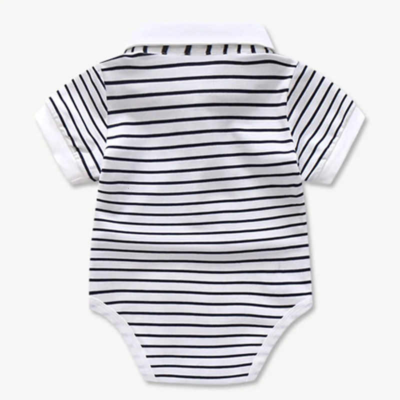 Clothes suit boy summer suit hat striped jumpsuit blue overalls suit random children's clothing suit baby winter new style