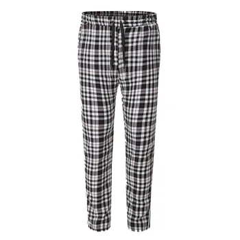 

Fashion Mens Casual Fitness Plaid Bodybuilding Pocket Skin Full Length Slim Fit Breathable Sports Pants Male Pants m830