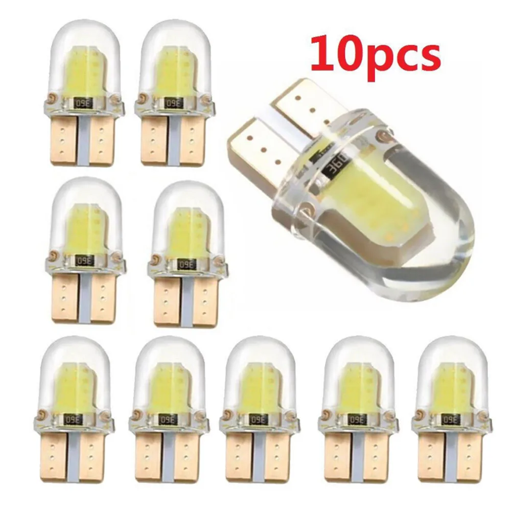 10 шт. Автомобильные светодиодные лампы W5W T10 194 168 4Smd |