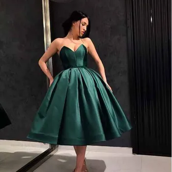 

New Royal Blue/Green Ruched Off-shoulder Ball Gown Prom Dresses Simple Sleeveless Boat Neck Floor Length Evening Gown For Women