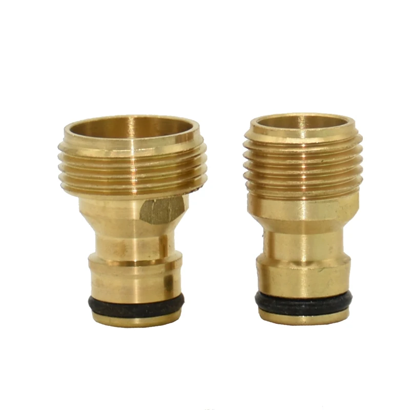 Silver 1/2 to M20 threaded connector Brass Garden Faucet Adapter M20 Male/Female Thread  fittings tap connector 1 Pcs