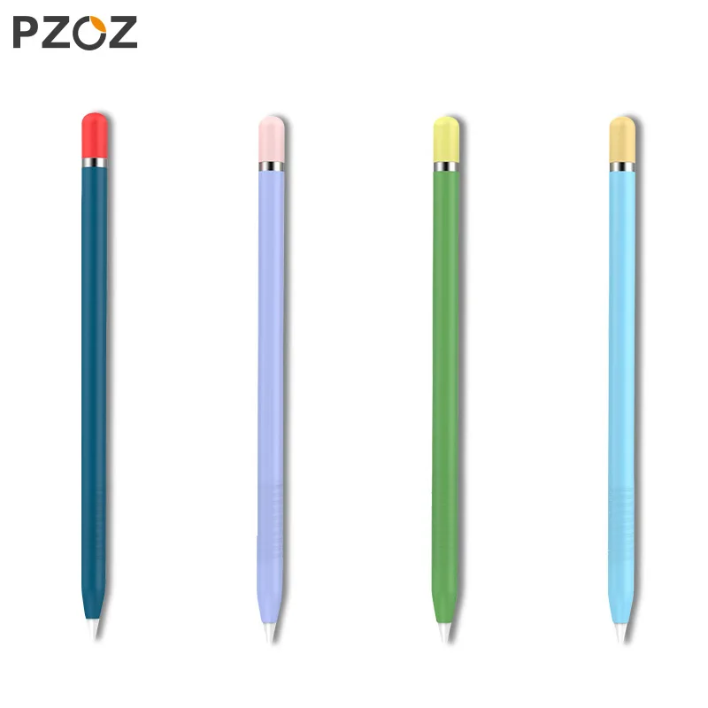 Чехол PZOZ для Apple pencil 1 2 Универсальный Цветной чехол IPad Pencil нескользящий