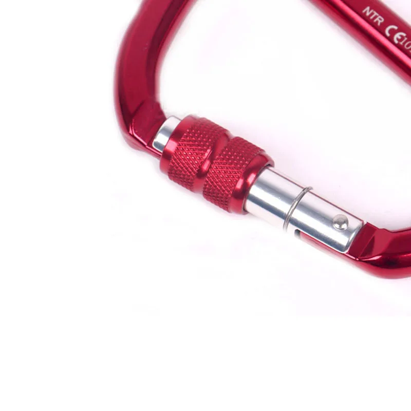 Карабины 25KN CE D форма отвертки Магнит безопасности крючок для пряжек Quickdraws открытый альпинизм Многофункциональный Карабин Пряжка