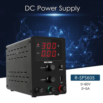 

New 220V 0-60V 0-5A DC Power Supply Switching Voltage-stabilized Source Regulated Power Supply Stabilized Voltage Supply