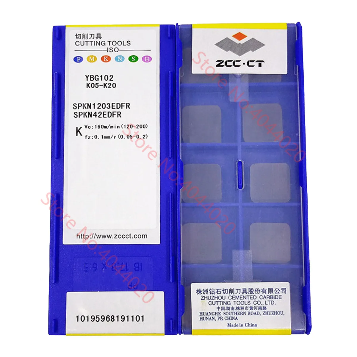 

SPKN1203EDFR YBG102 ZCC.CT карбидные вставки 10 шт. токарные инструменты с ЧПУ