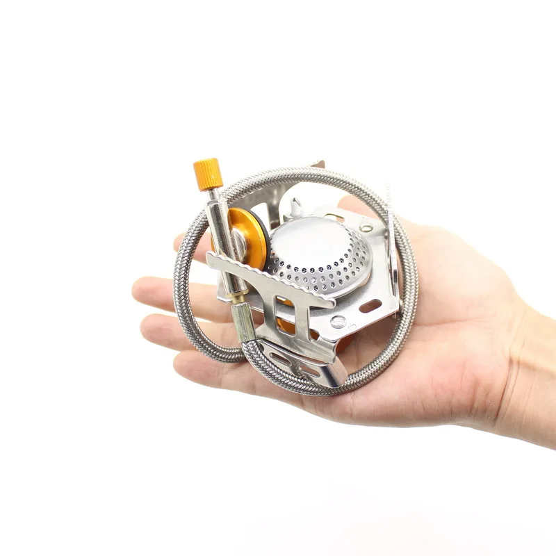 Portable Outdoor Hiking Picnic Butane 3500W Igniter Camping Gas Stove Furnace for Cooking